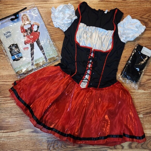 Sexy Red Riding Hood Halloween Costume Adult Size Large 10-12 - Picture 3 of 8